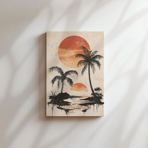 Tropical Sunset Scene