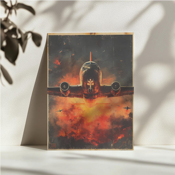Fiery Aircraft Battle