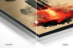 Moonlit Rocket Takeoff