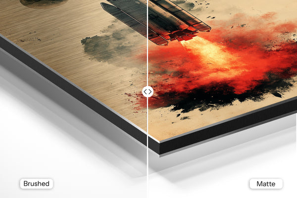 Moonlit Rocket Takeoff