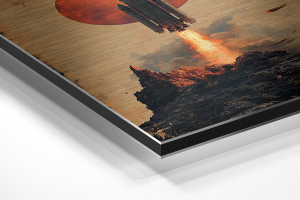 Celestial Liftoff Moon