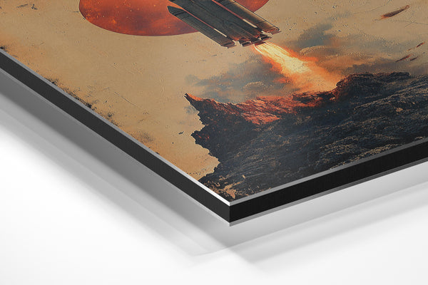 Celestial Liftoff Moon