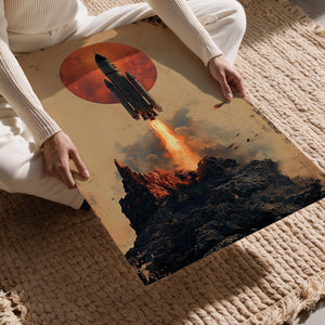 Celestial Liftoff Moon