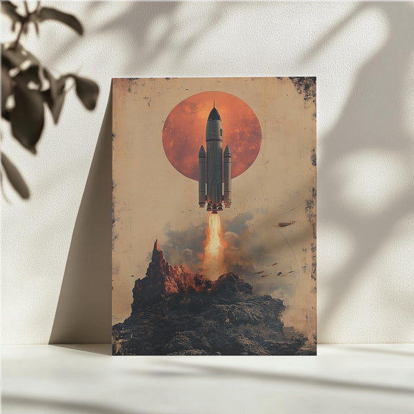 Celestial Liftoff Moon