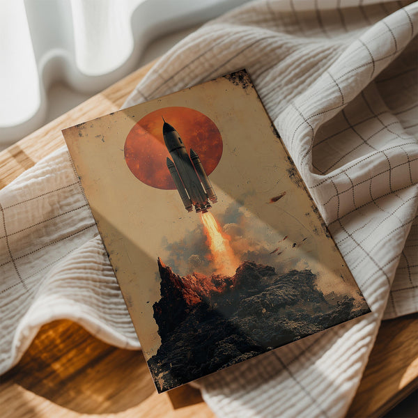 Celestial Liftoff Moon