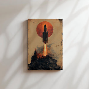 Celestial Liftoff Moon