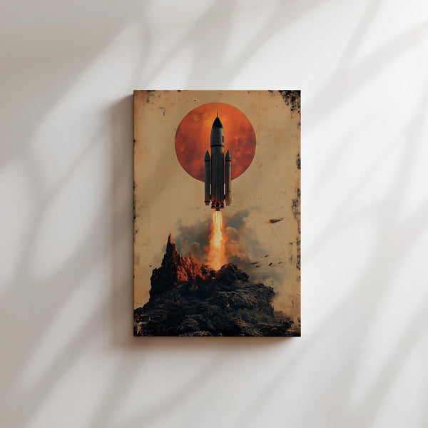 Celestial Liftoff Moon