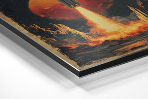 Red Moon Rocket Launch