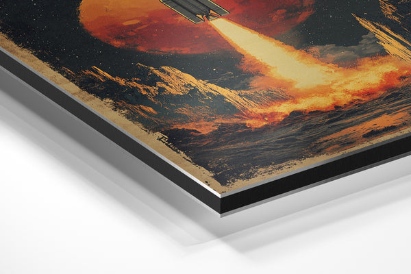 Red Moon Rocket Launch