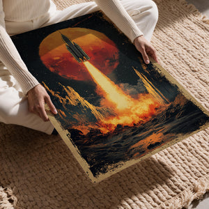 Red Moon Rocket Launch