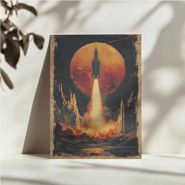 Red Moon Rocket Launch