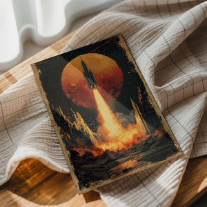 Red Moon Rocket Launch