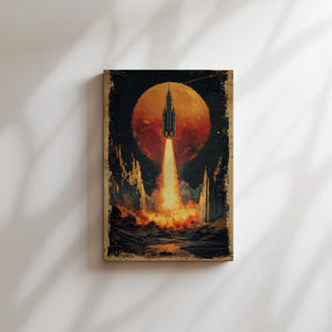 Red Moon Rocket Launch