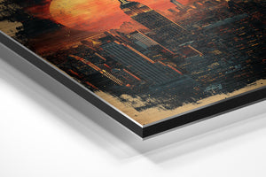 Glowing City Moonrise