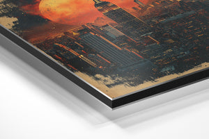 Glowing City Moonrise