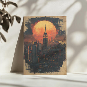 Glowing City Moonrise