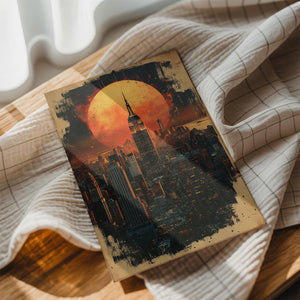 Glowing City Moonrise