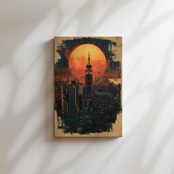 Glowing City Moonrise