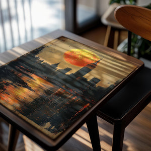 Moonlit Manhattan Scene