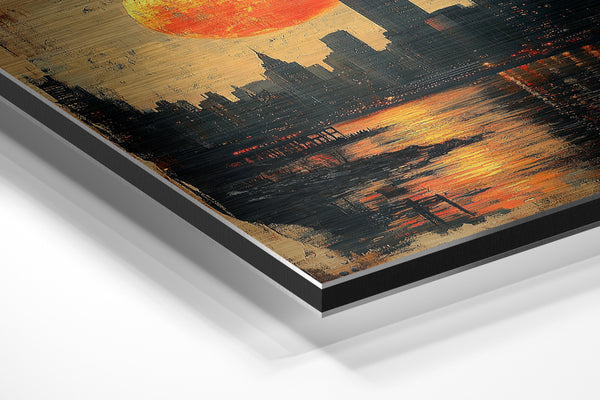 Moonlit Manhattan Scene