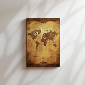 Golden World Map