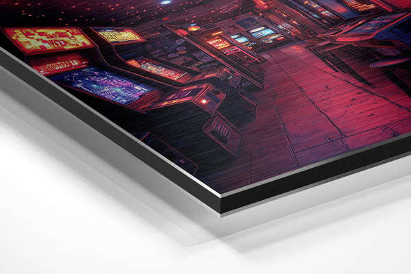 Neon Arcade Corridor