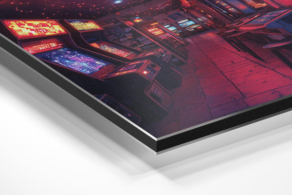 Neon Arcade Corridor
