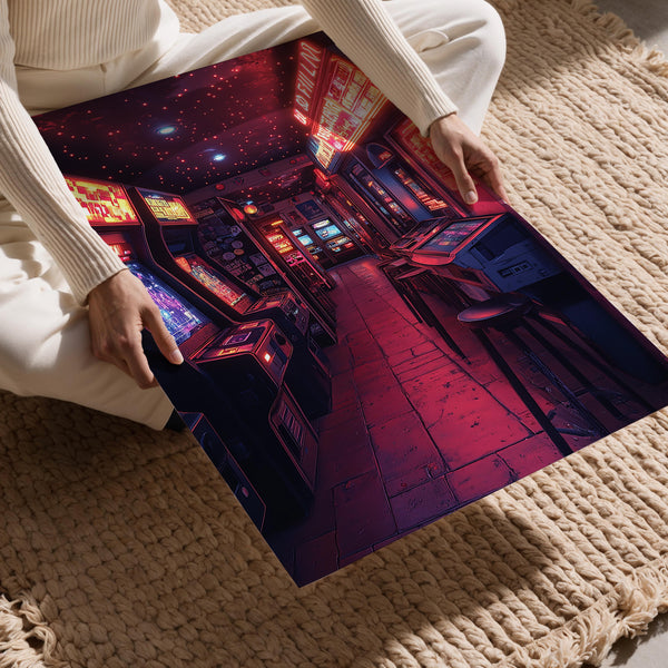 Neon Arcade Corridor