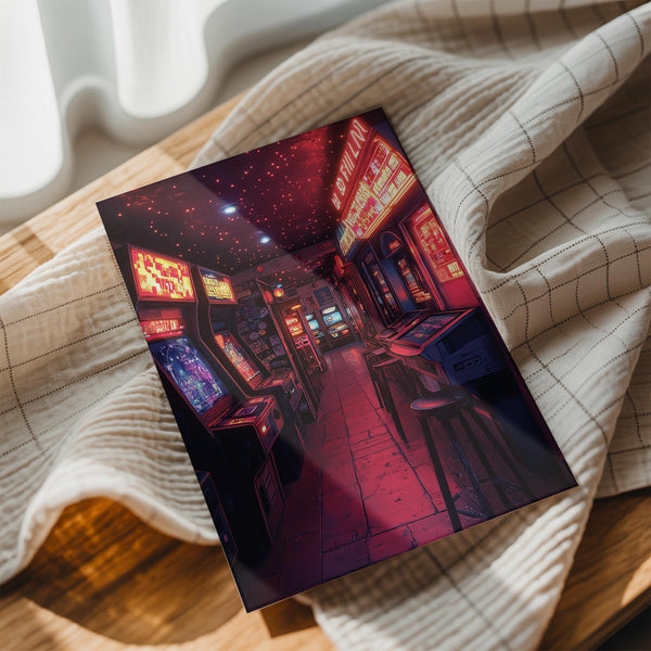 Neon Arcade Corridor