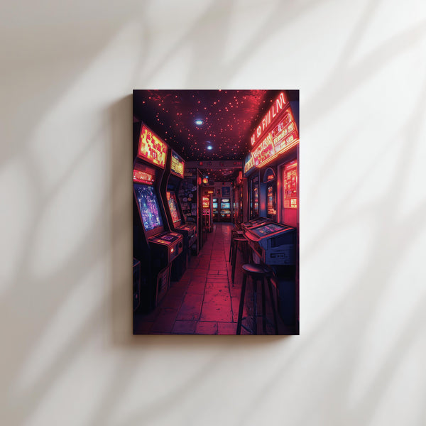 Neon Arcade Corridor