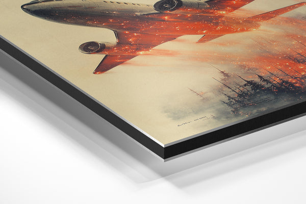 Airplane Fire Forest