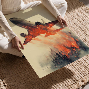 Airplane Fire Forest