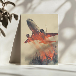 Airplane Fire Forest