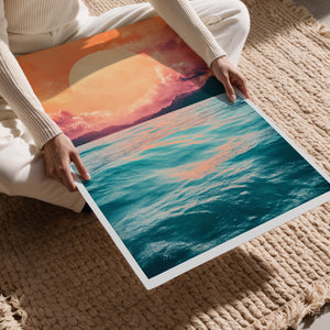 Sun Over Ocean Horizon