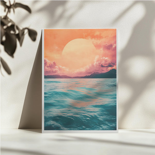 Sun Over Ocean Horizon