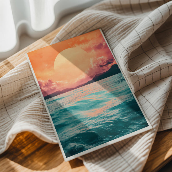 Sun Over Ocean Horizon