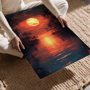 Tropical Moonlit River