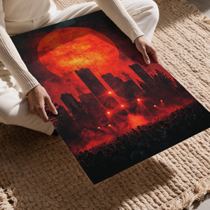 Red Sunset Concert Scene