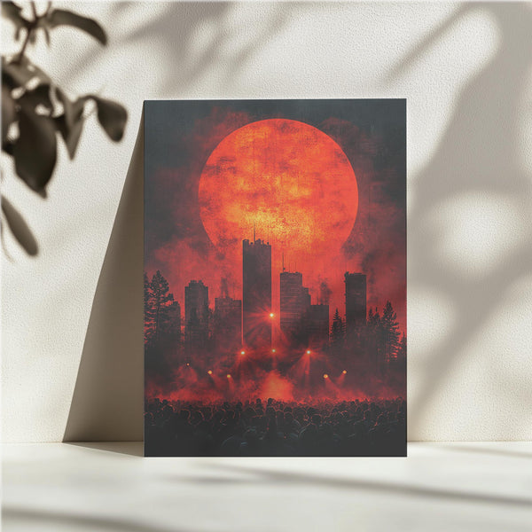 Red Sunset Concert Scene