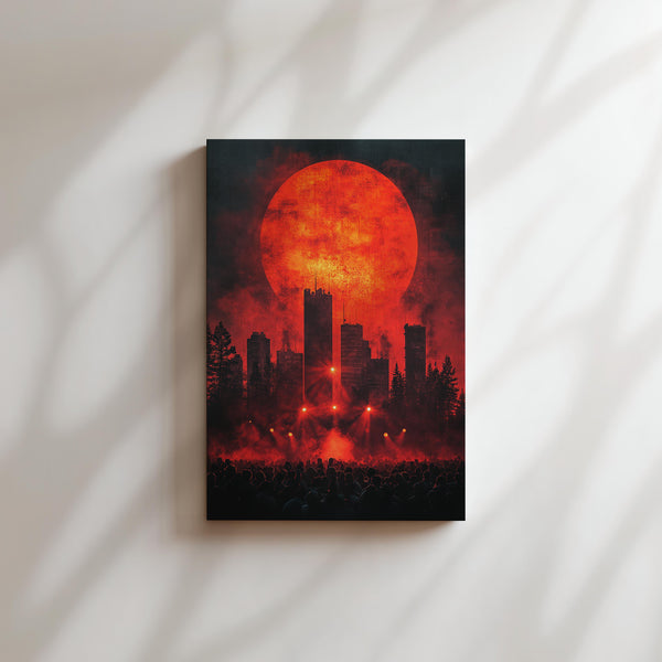 Red Sunset Concert Scene