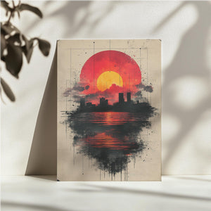 Sunset City Silhouette