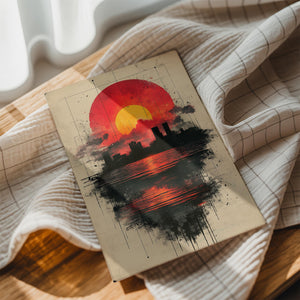 Sunset City Silhouette