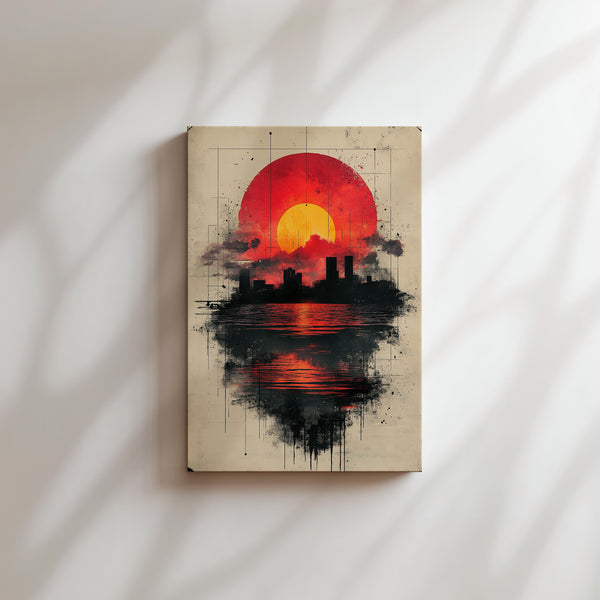 Sunset City Silhouette