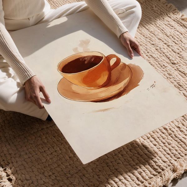 Warm Toned Coffee Cup