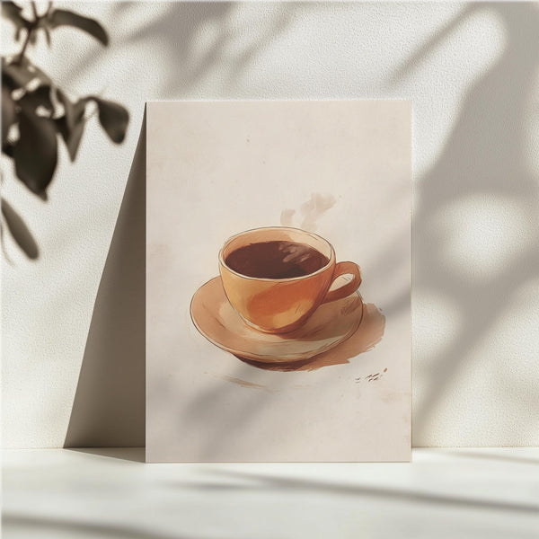 Warm Toned Coffee Cup