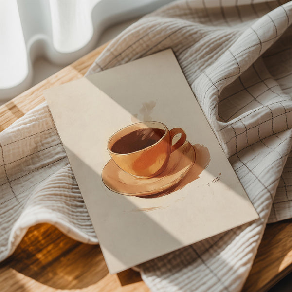 Warm Toned Coffee Cup