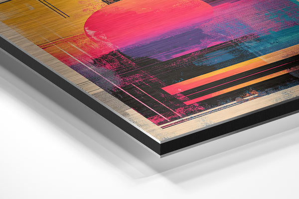 Abstract Neon Sunset