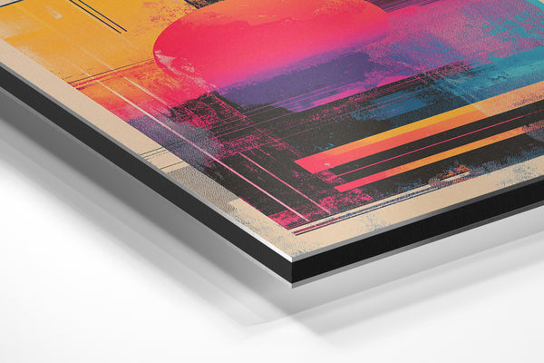 Abstract Neon Sunset