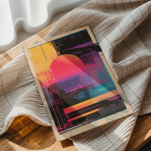 Abstract Neon Sunset