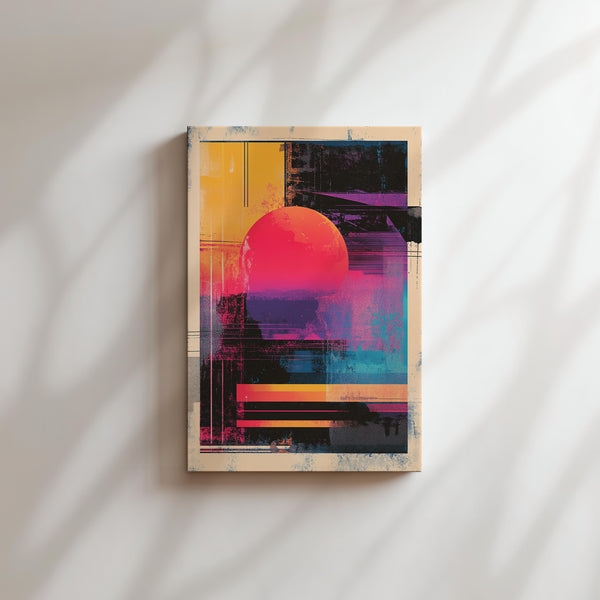 Abstract Neon Sunset